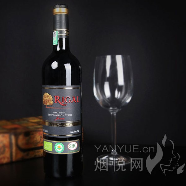 瑞爵丹魄西拉有机干红葡萄酒2017  14° 750ml