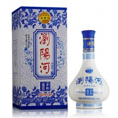 52°浏阳河柔和蓝瓷475ml