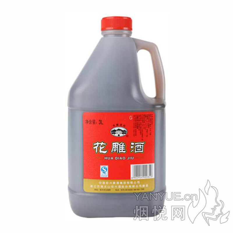 古越龙山花雕酒桶装12° 3L