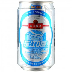 珠江啤酒0度清醇330ml