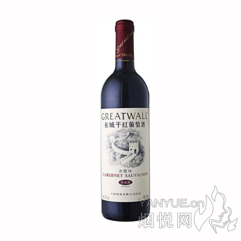 长城精选级赤霞珠干红葡萄酒12.5°    750ml