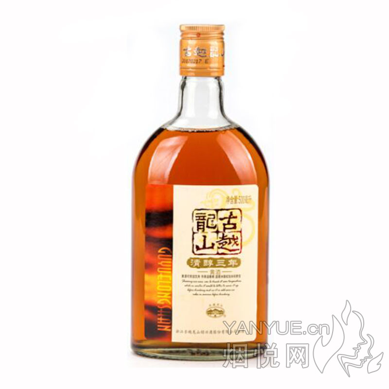 古越龙山绍兴黄酒清醇三年10° 500ml