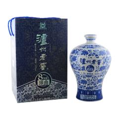 52°泸州老窖8年陈头曲小青花瓷1500ml