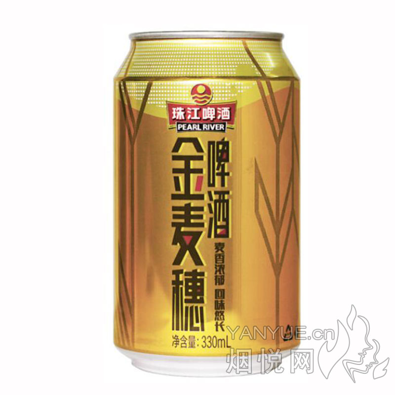 珠江啤酒金麦穗 3.6° 330ml