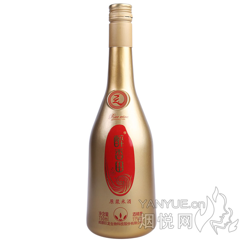 醉香田原浆糯米酒11° 750ml