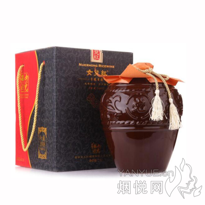 女儿红珍藏2008手酿黄酒14°   2.8L