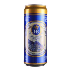 莱州HB皇家黄啤酒易拉罐500ml