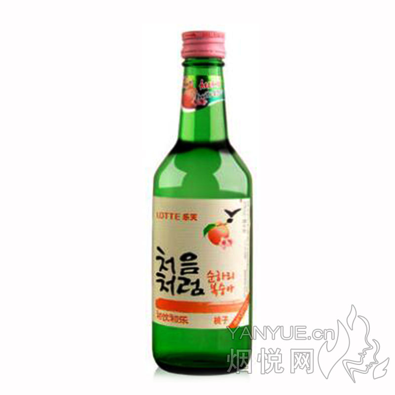 乐天初饮初乐桃子味烧酒14° 360ml