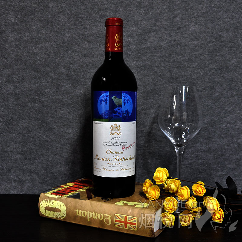 木桐酒庄干红葡萄酒2008(Chateau Mouton Rothschild)13°  750ml