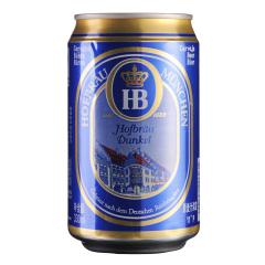 莱州HB皇家黑啤易拉罐330ml