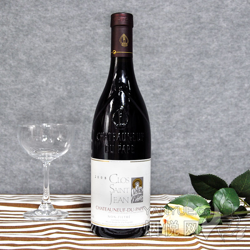 圣让园教皇新堡红葡萄酒2008(Clos Saint Jean)14.5°  750ml