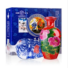 48°汾酒集团花开富贵陈藏老酒礼盒装600ml*2