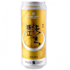 珠江啤酒精品纯生500ml