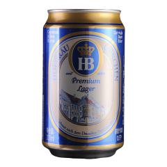 莱州HB皇家黄啤易拉罐330ml