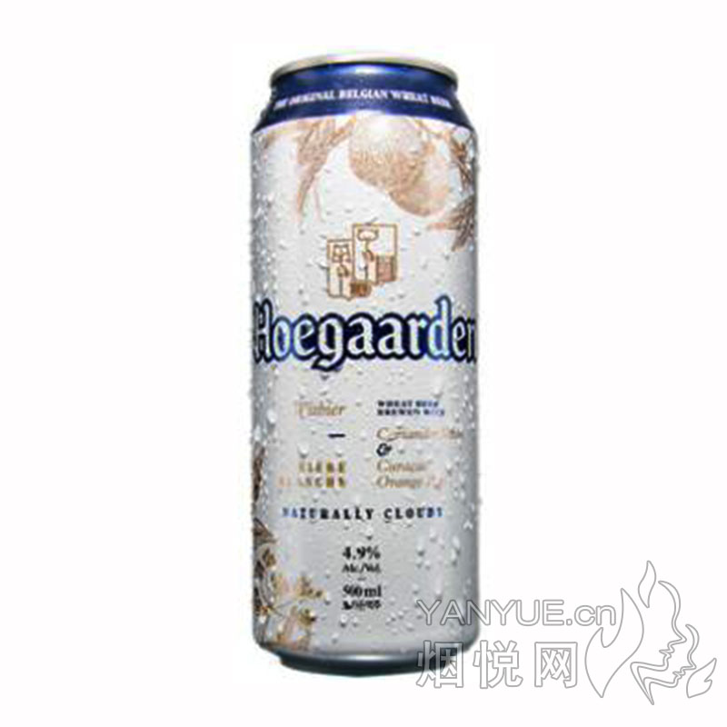 福佳白啤酒银白听装4.9° 500ml