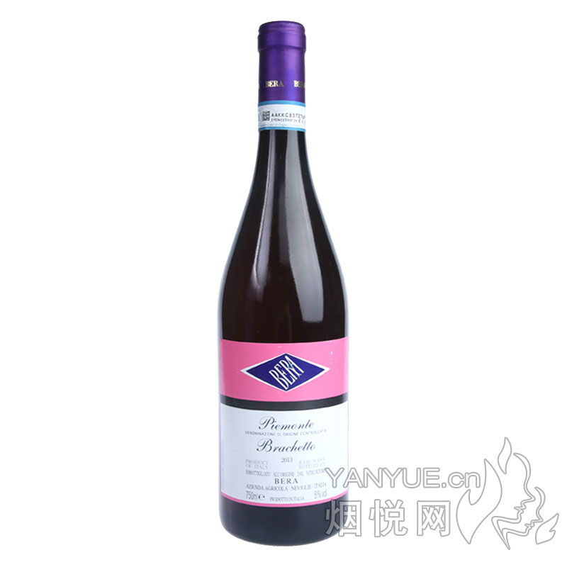 贝拉 • 布拉切多红起泡葡萄酒2013  6° 750ml