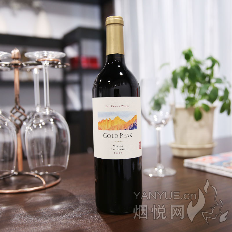 姚明金峰加利福尼亚梅洛干红葡萄酒2016  13°  750ml