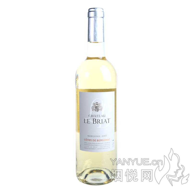 布里雅特酒庄干白葡萄酒2015 11°  750ml