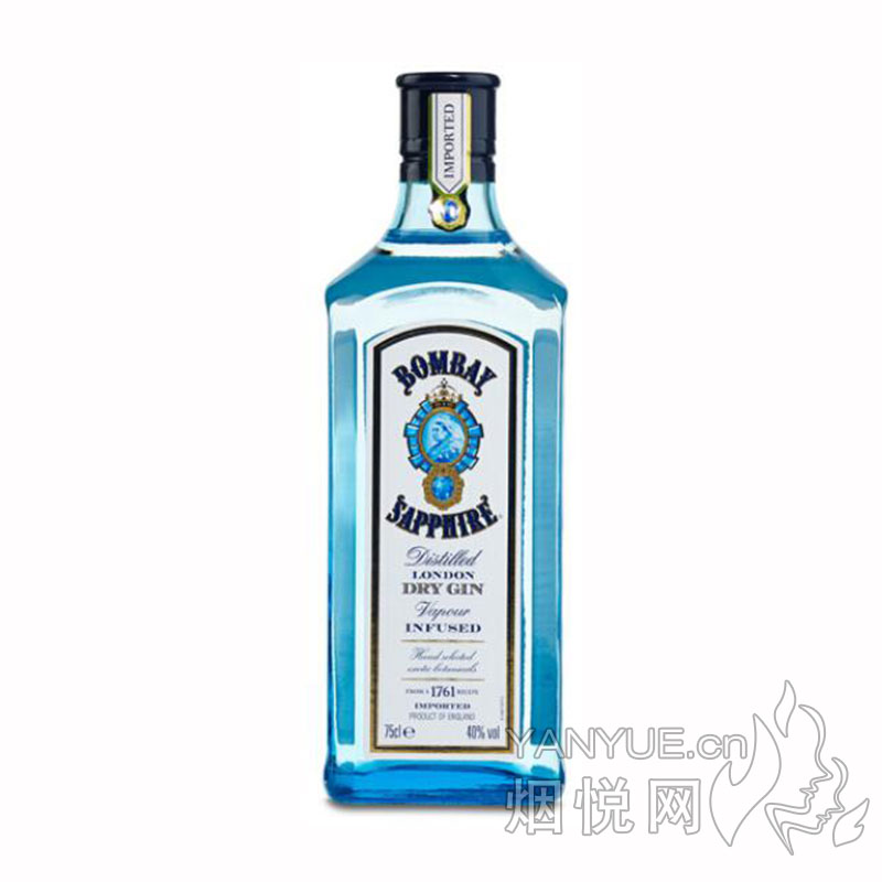 孟买蓝宝石金酒(Bombay Sapphire)40°  750ml