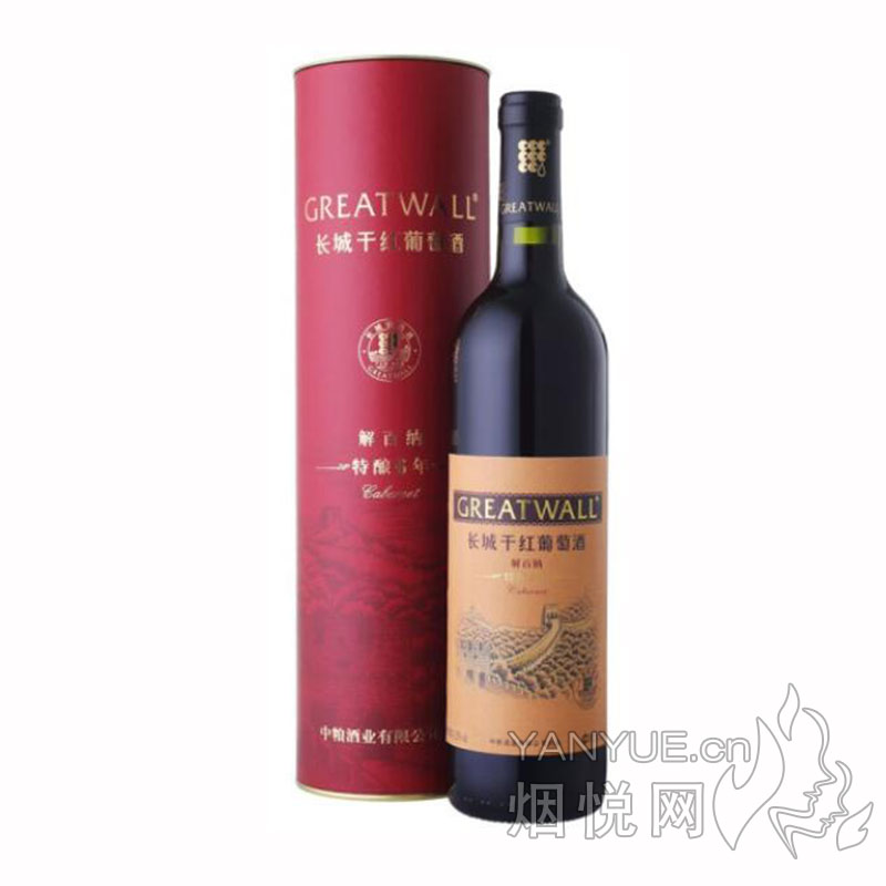 长城特酿6年解百纳干红葡萄酒12.5°   750ml