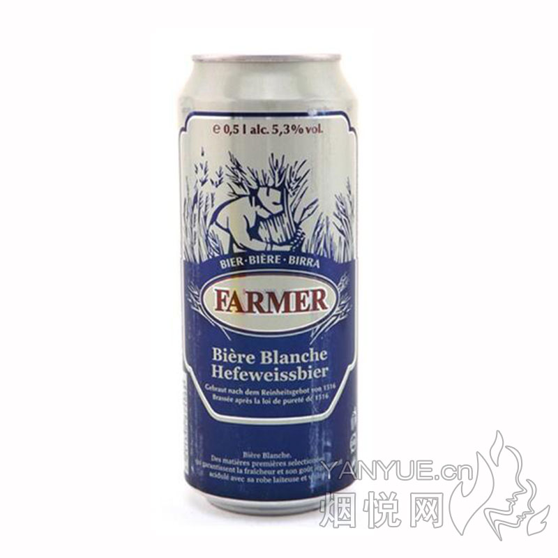 德国庄园主小麦白啤酒听装5.3° 500ml