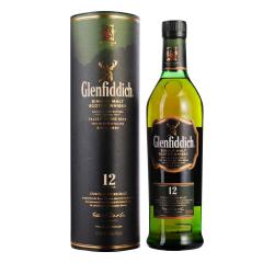 40°英国格兰菲迪12年单一纯麦威士忌700ml