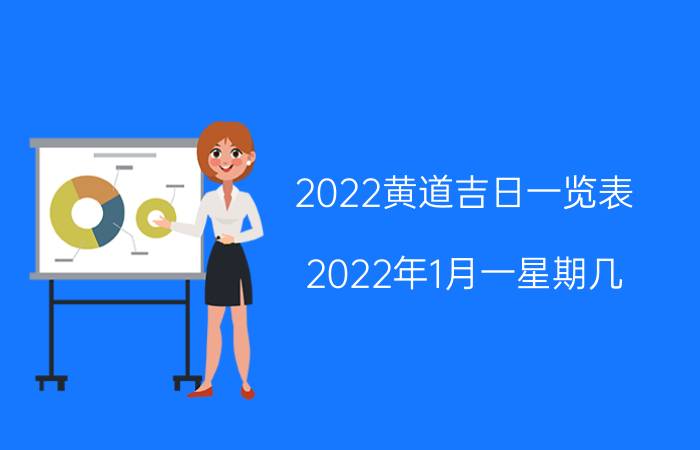 2022黄道吉日一览表,2022年1月一星期几？