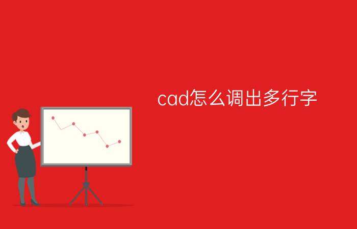 cad怎么调出多行字