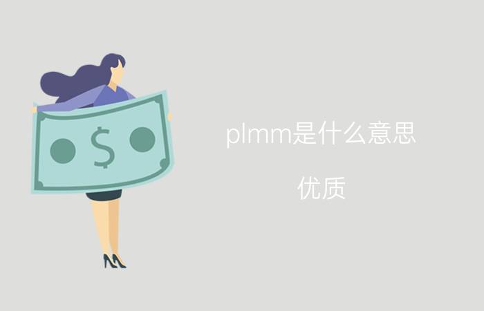 plmm是什么意思？优质