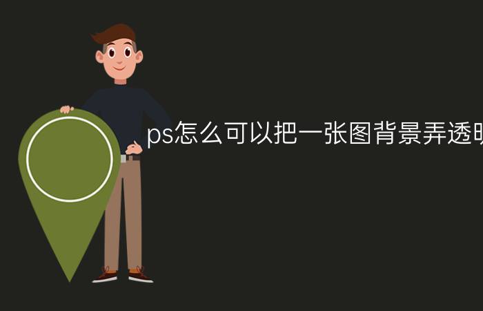 ps怎么可以把一张图背景弄透明