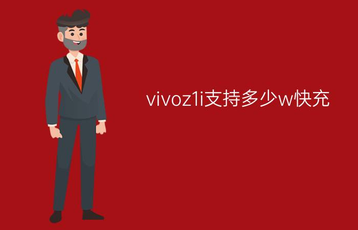 vivoz1i支持多少w快充