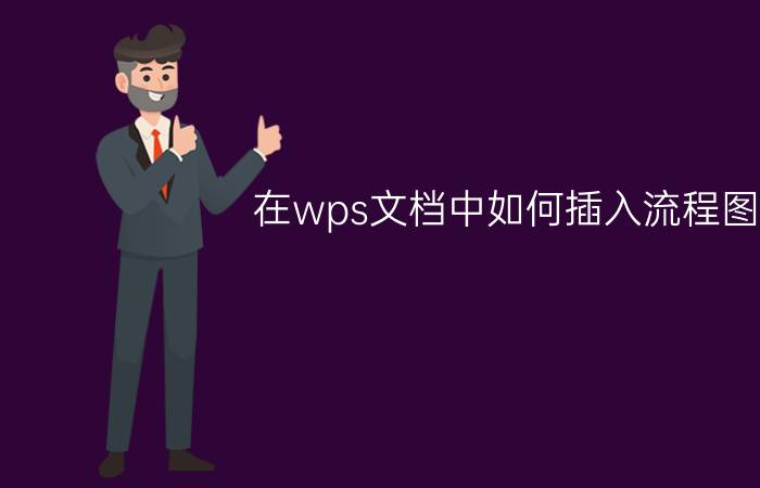 在wps文档中如何插入流程图