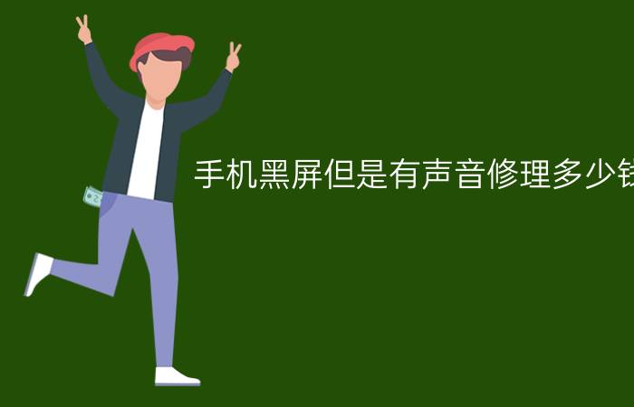 手机黑屏但是有声音修理多少钱