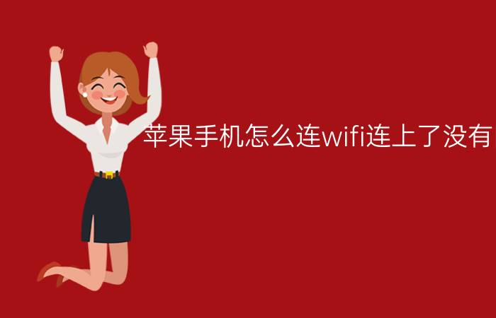 苹果手机怎么连wifi连上了没有网