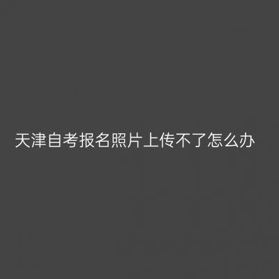 天津自考报名照片上传不了怎么办