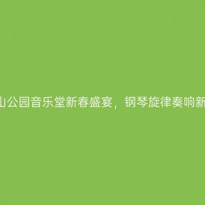 2015中山公园音乐堂新春盛宴，钢琴旋律奏响新春序曲