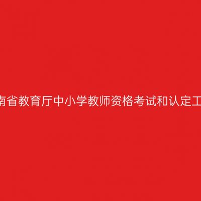 2016海南省教育厅中小学教师资格考试和认定工作说明