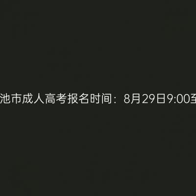 2025年广西河池市成人高考报名时间：8月29日9:00至9月1日17:00