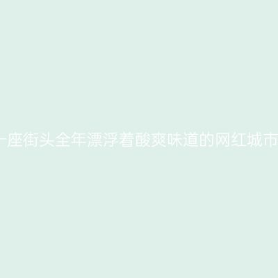 一座街头全年漂浮着酸爽味道的网红城市