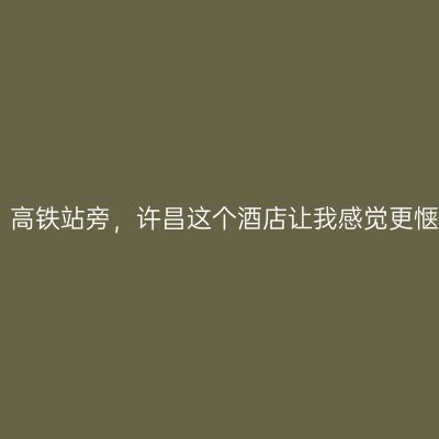 三国圣地，高铁站旁，许昌这个酒店让我感觉更惬意、舒心