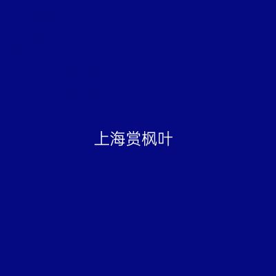 上海赏枫叶
