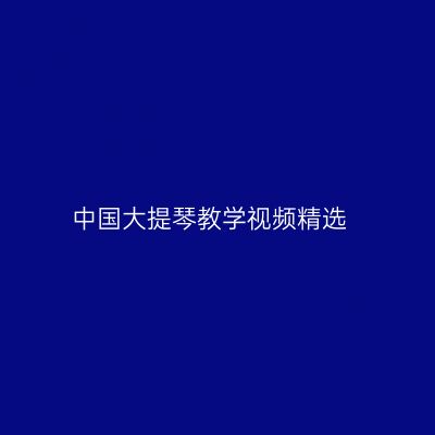 中国大提琴教学视频精选