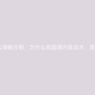 中国最西边的班公湖被分割，为什么我国境内是淡水，是不是善终有善报