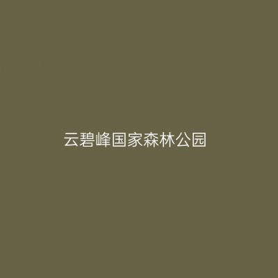 云碧峰国家森林公园
