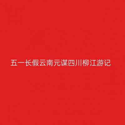 五一长假云南元谋四川柳江游记