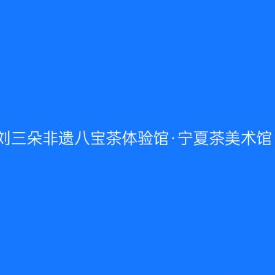 刘三朵非遗八宝茶体验馆·宁夏茶美术馆
