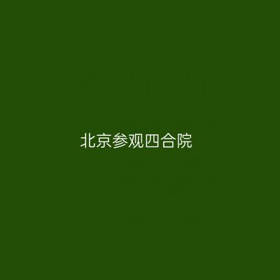 北京参观四合院