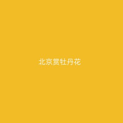 北京赏牡丹花