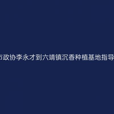 北流市政协李永才到六靖镇沉香种植基地指导工作