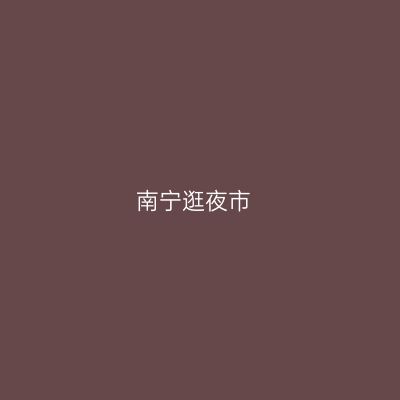 南宁逛夜市